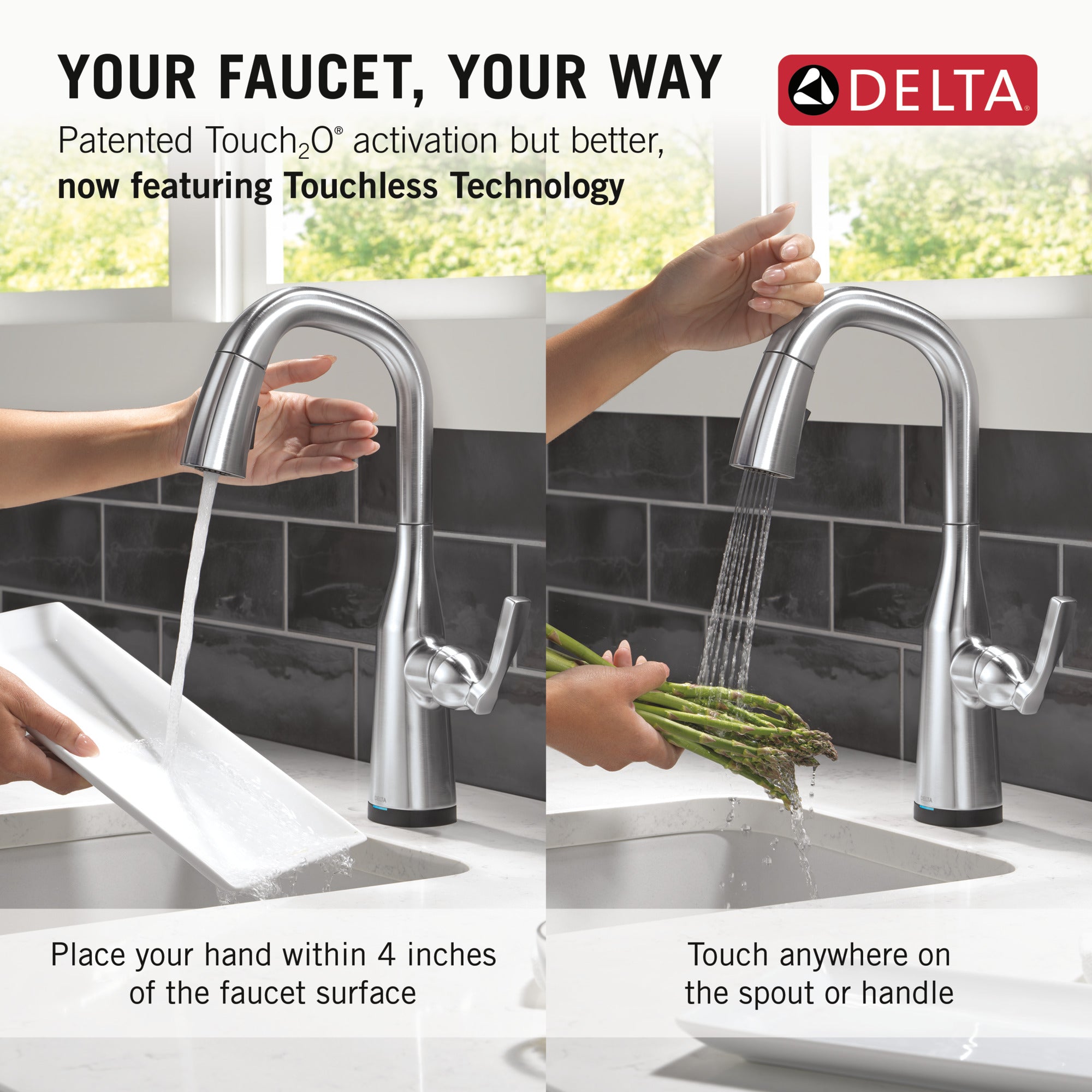 lumicoat arctic stainless kitchen faucet