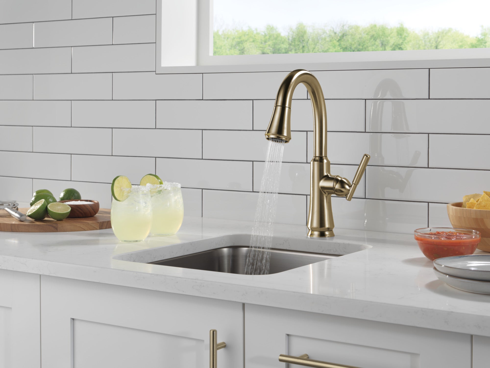 champagne bronze kitchen faucet