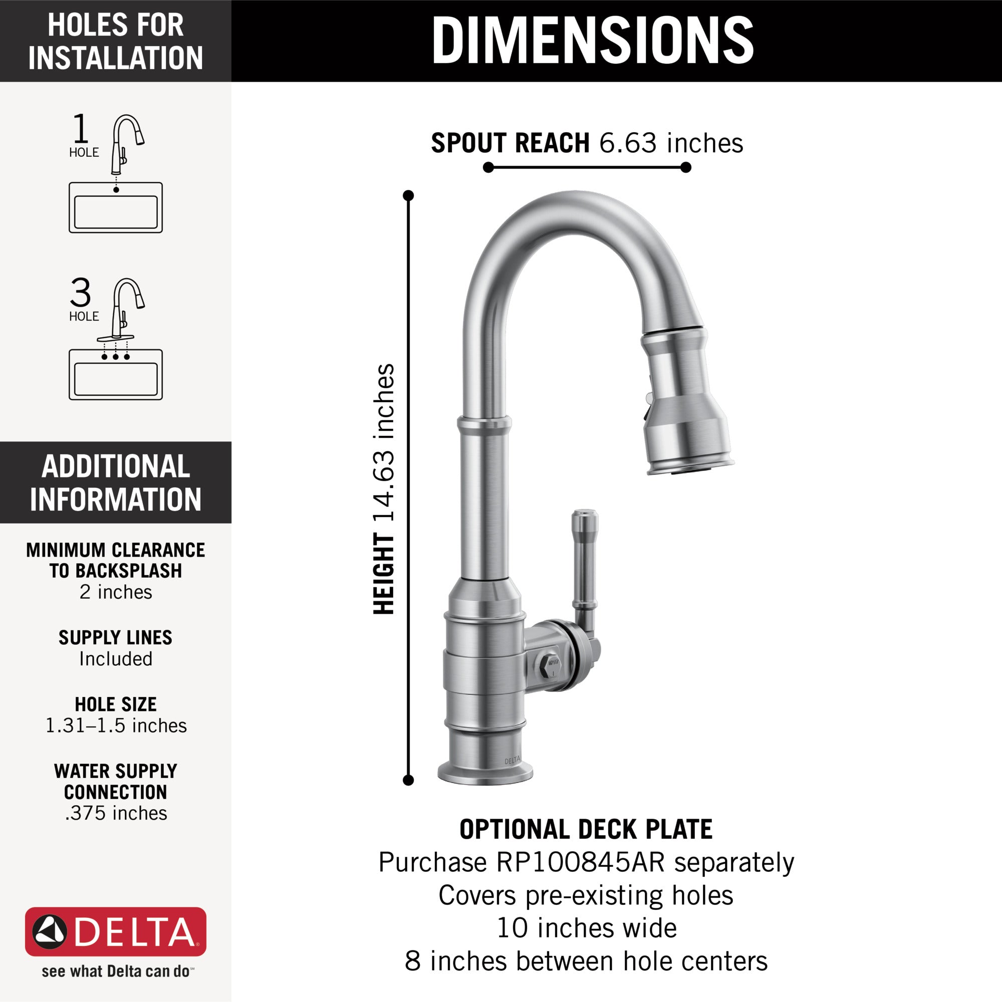 arctic stainless kitchen faucet