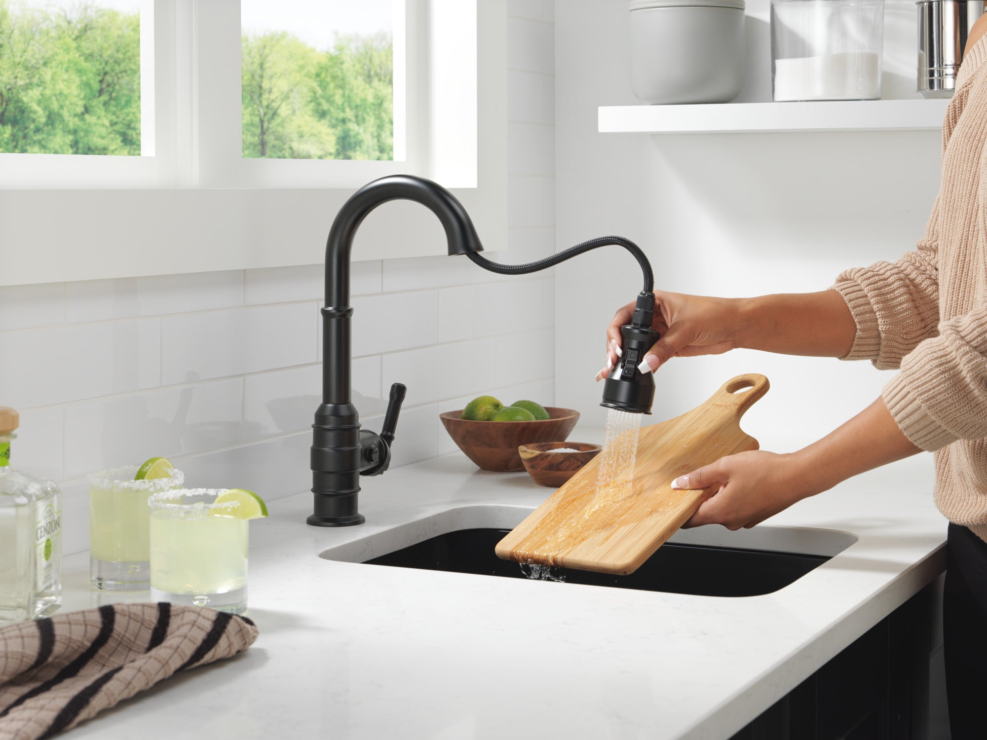 matte black kitchen faucet