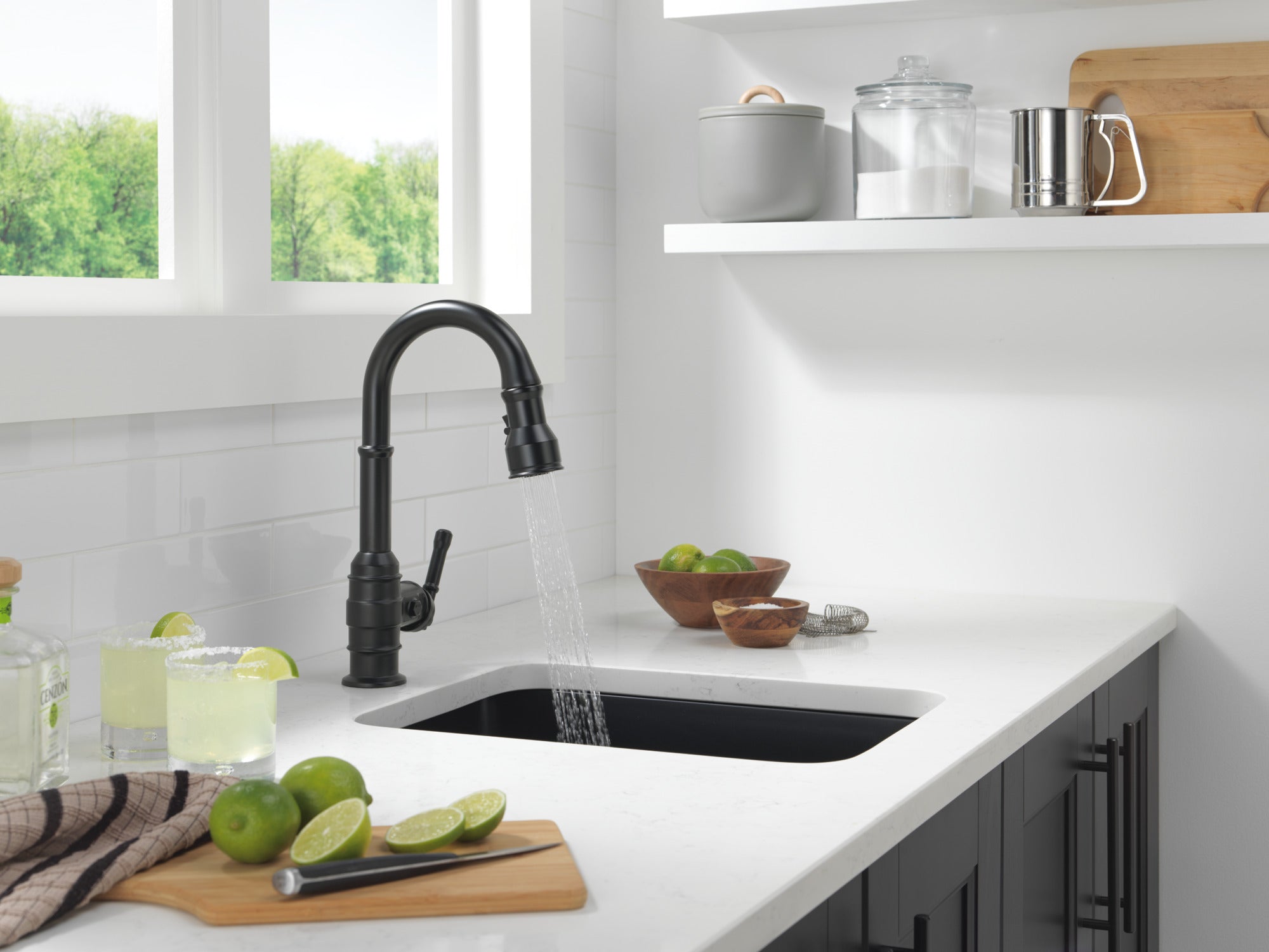 matte black kitchen faucet