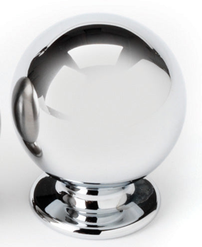 polished chrome knob