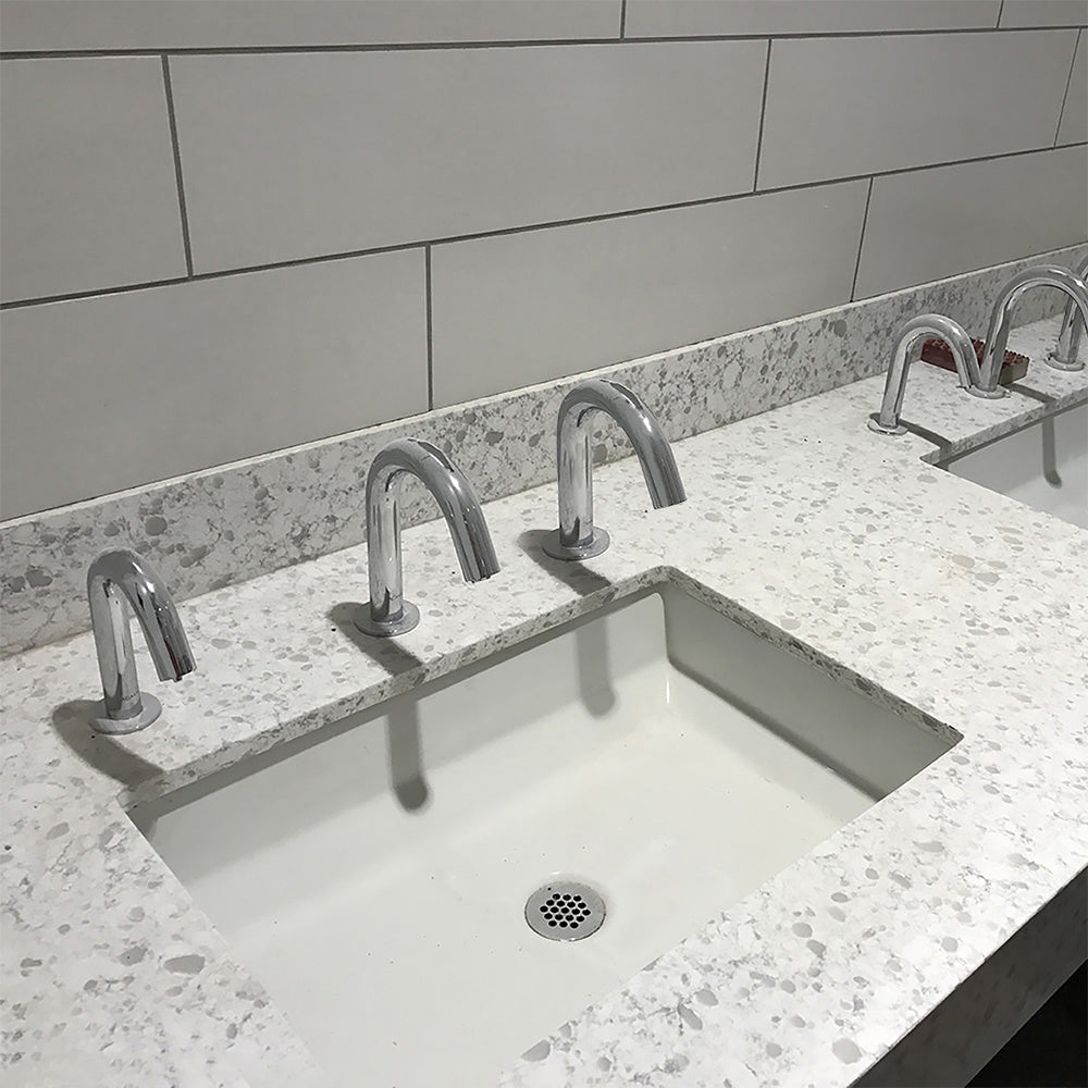 polished chrome faucet