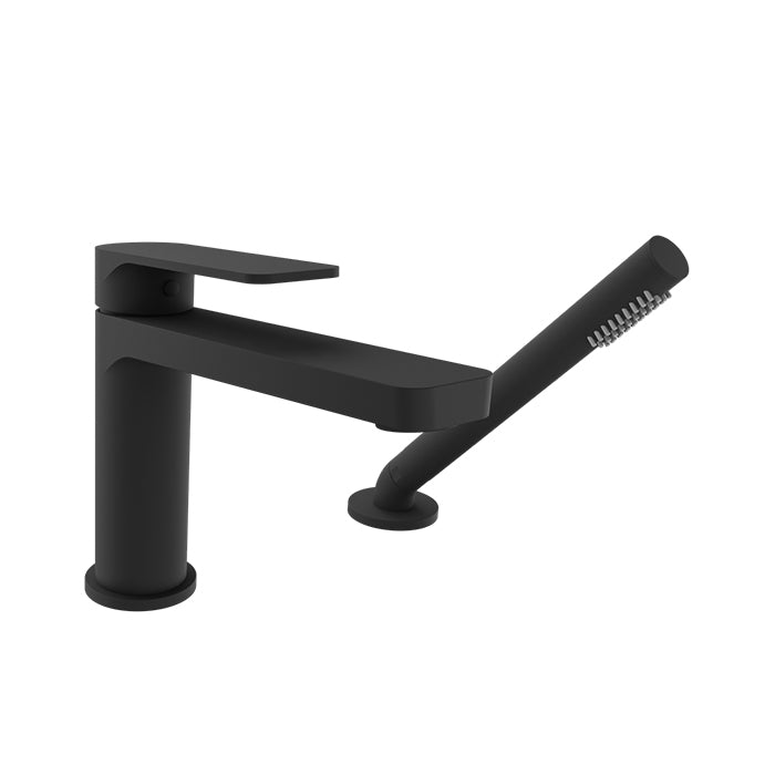 Baril Petite 2-Piece Deck Mount Tub Filler with Hand Shower