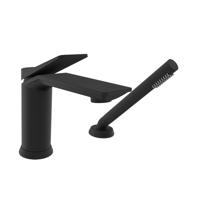 Baril Profile 2-Piece Deck Mount Tub Filler with Hand Shower