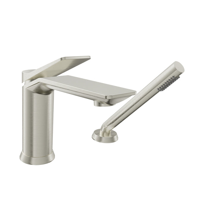 Baril Profile 2-Piece Deck Mount Tub Filler with Hand Shower