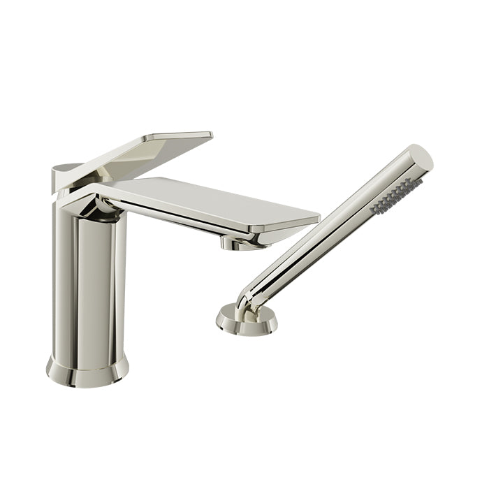 Baril Profile 2-Piece Deck Mount Tub Filler with Hand Shower