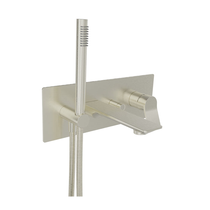 Baril Profile Wall Mounted Tub Faucet with Hand Shower