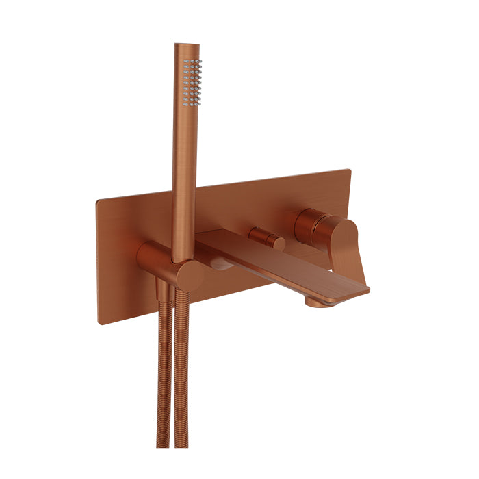Baril Profile Wall Mounted Tub Faucet with Hand Shower