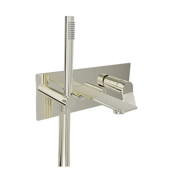 Baril Profile Wall Mounted Tub Faucet with Hand Shower