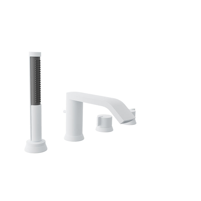 Baril Ma 4-Piece Deck Mount Tub Filler with Hand Shower
