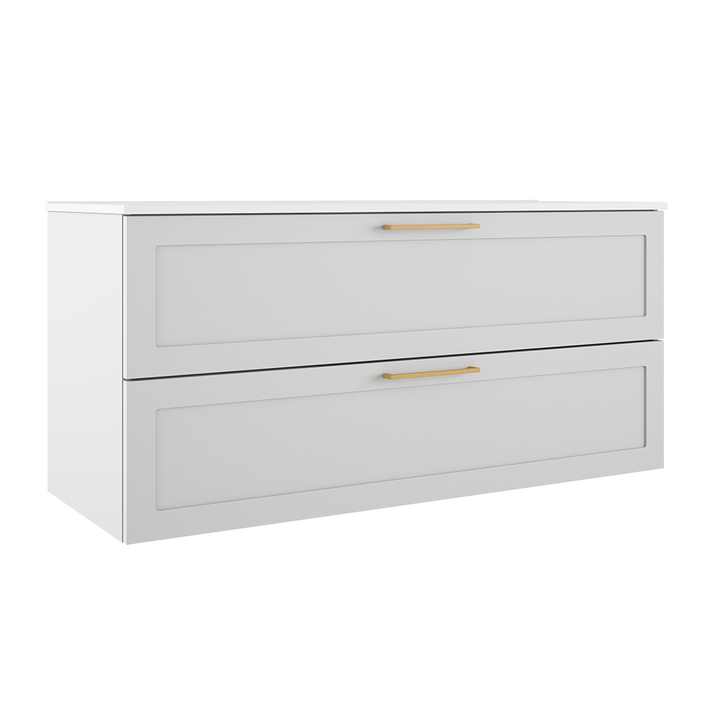 ICO Bath Calma Rhythm 48" Two Drawer Wall-Mounted Vanity