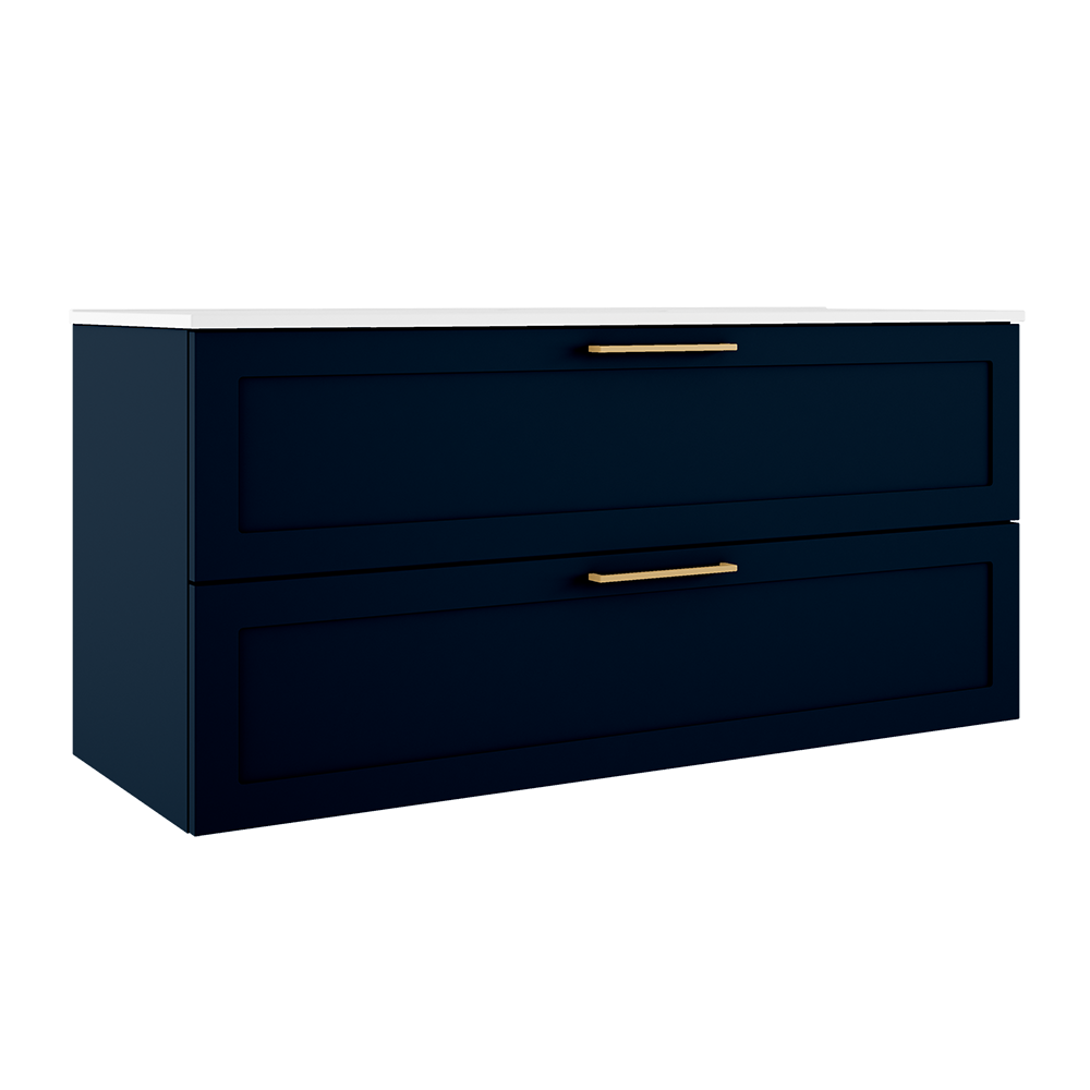 ICO Bath Calma Rhythm 48" Two Drawer Wall-Mounted Vanity