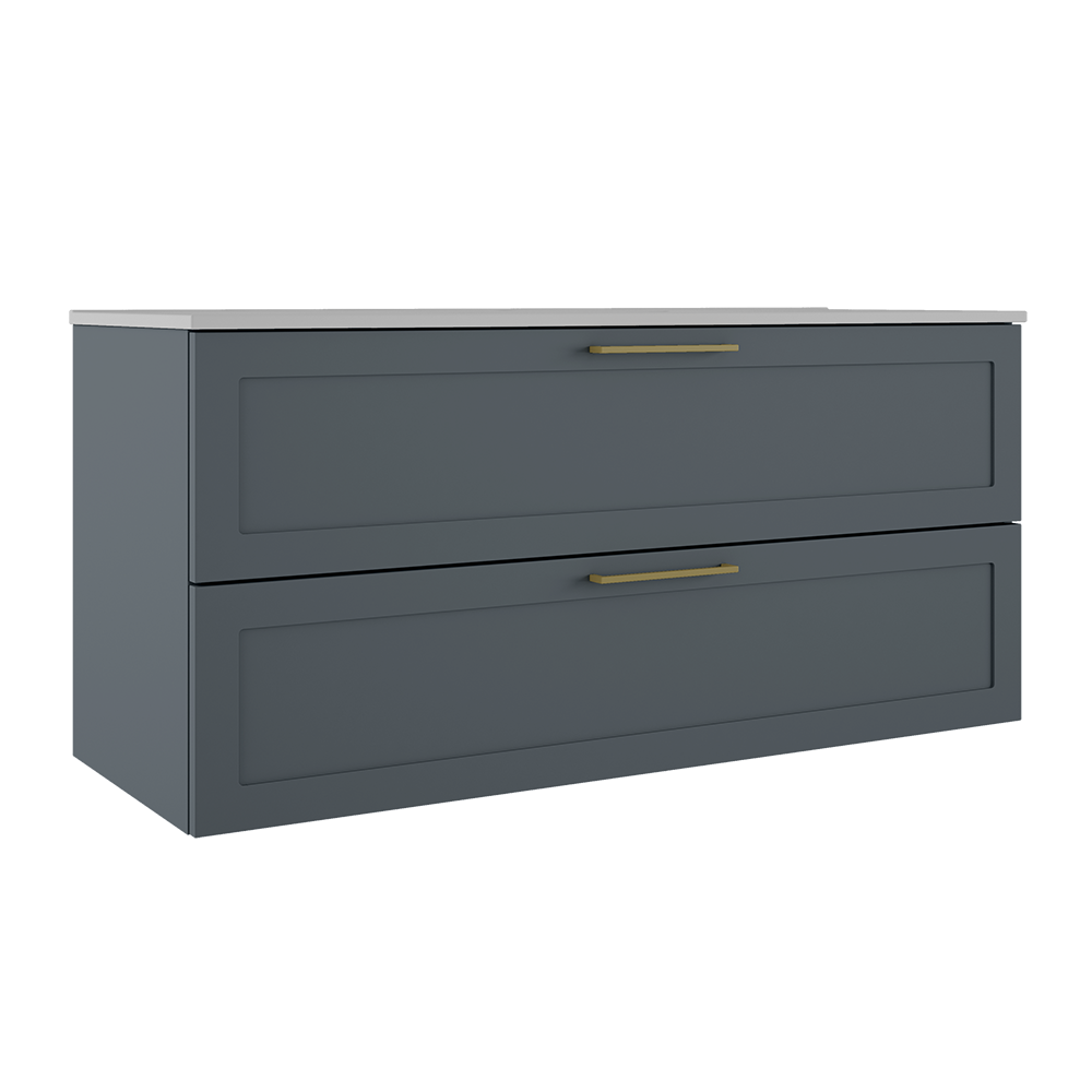 ICO Bath Calma Rhythm 48" Two Drawer Wall-Mounted Vanity