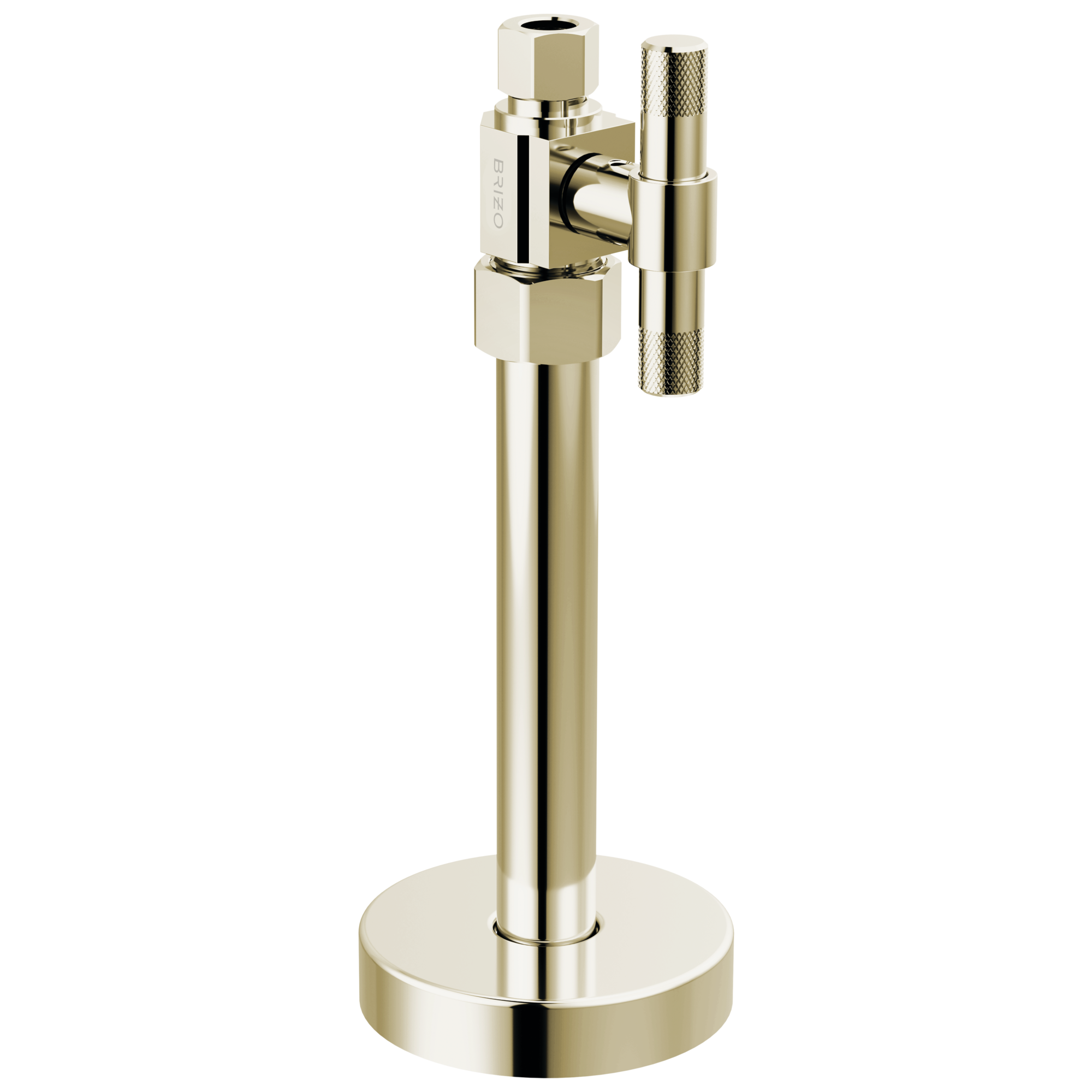 polished nickel supply stop valve