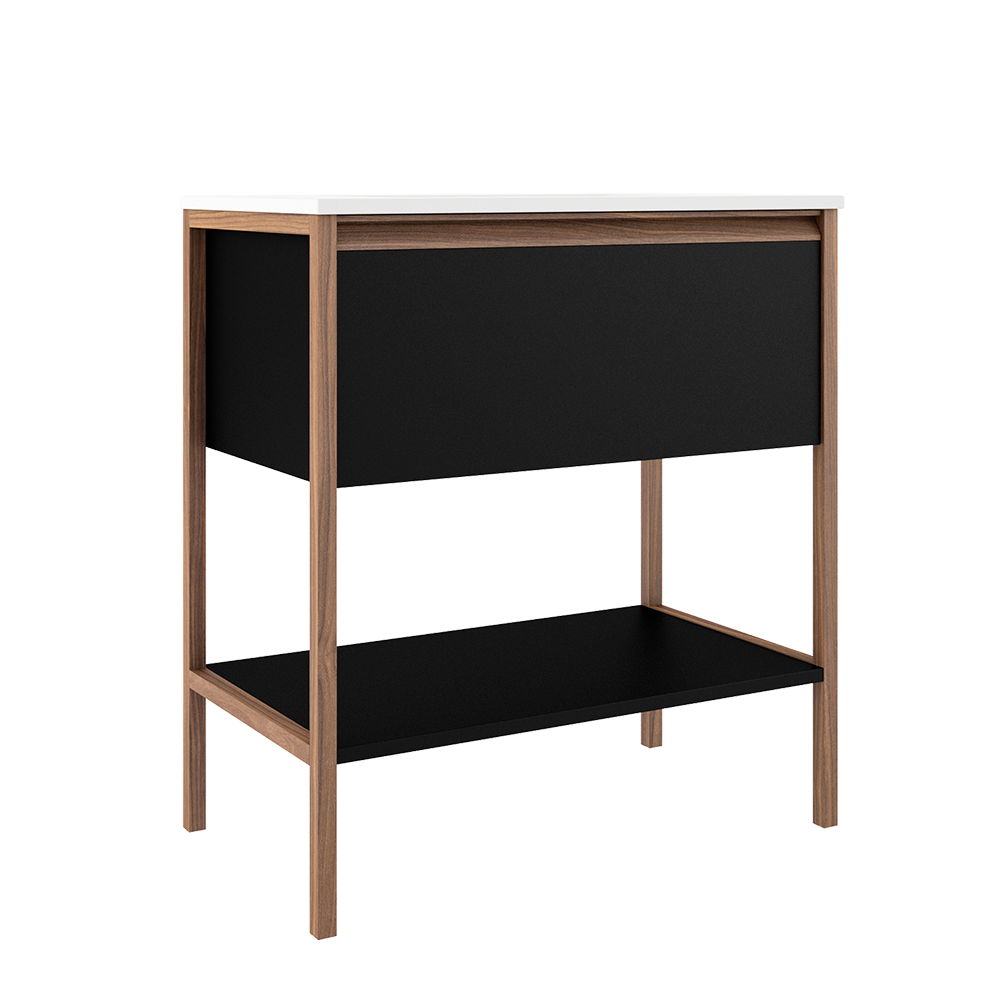 ICO Bath Calma Tempo 31" One Drawer One Shelf Freestanding Vanity
