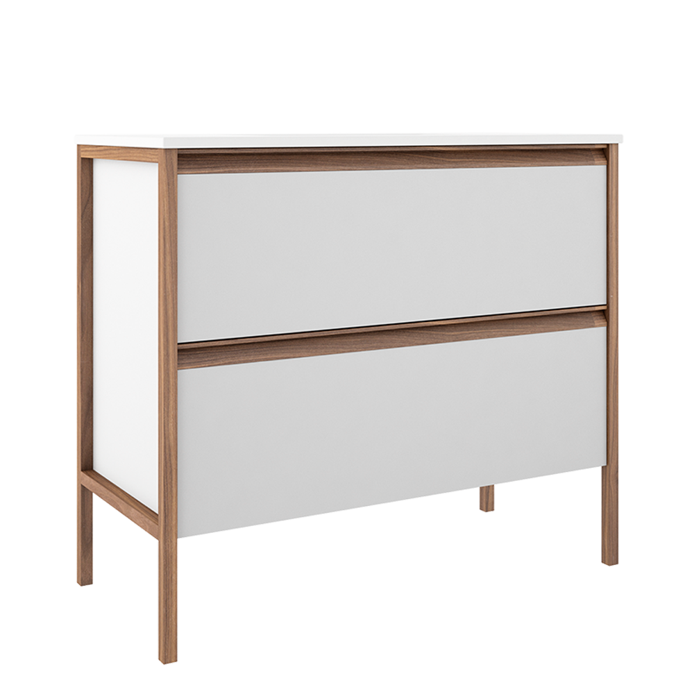 ICO Bath Calma Tempo 36" Two Drawer Freestanding Vanity
