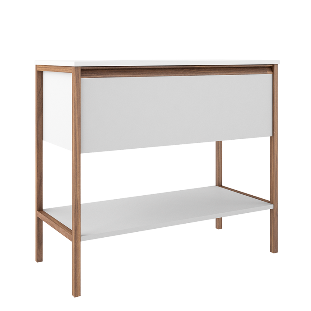 ICO Bath Calma Tempo 36" One Drawer One Shelf Freestanding Vanity