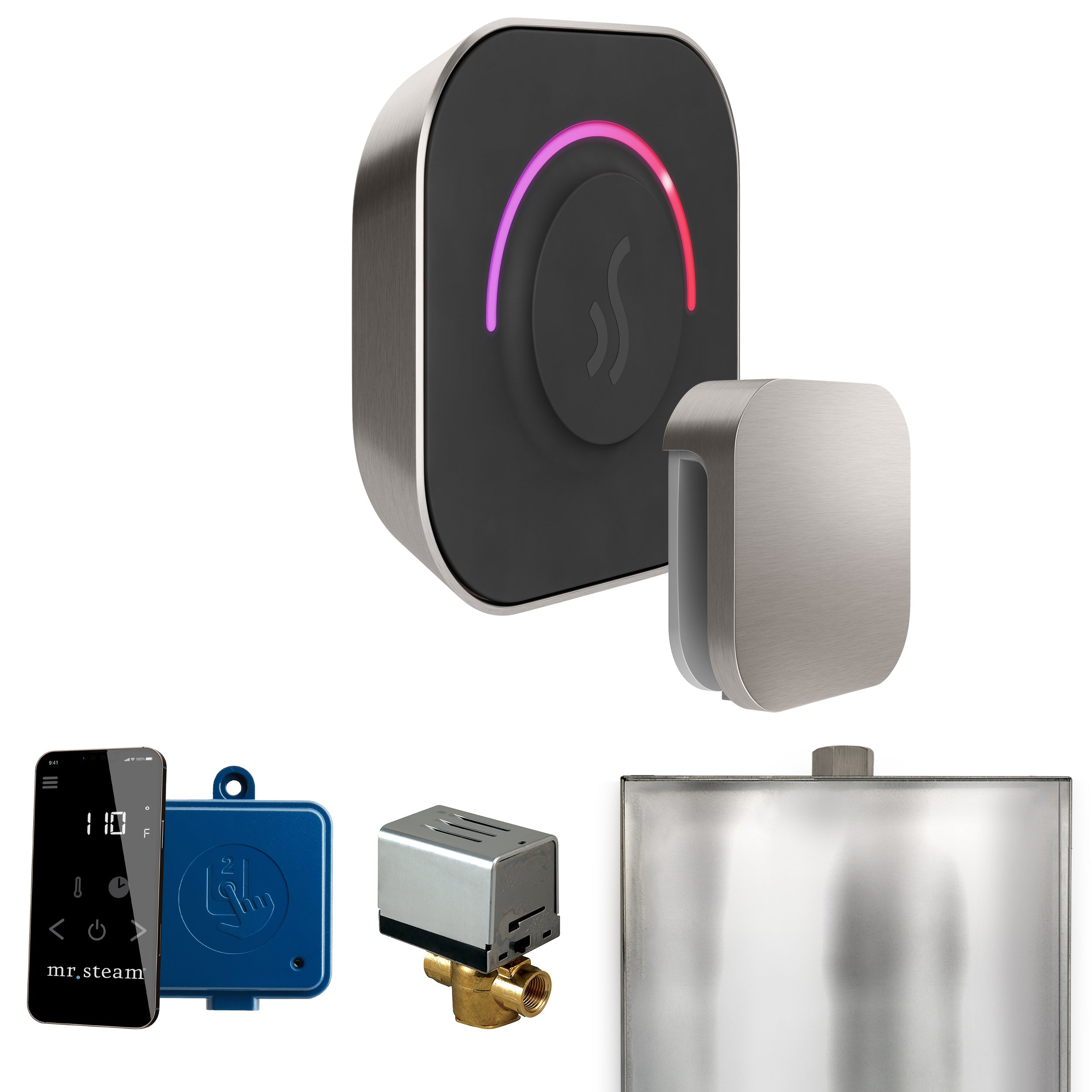 Mr Steam ButlerTouch Steam Shower Control Package with TempoTouch Control and Steamhead