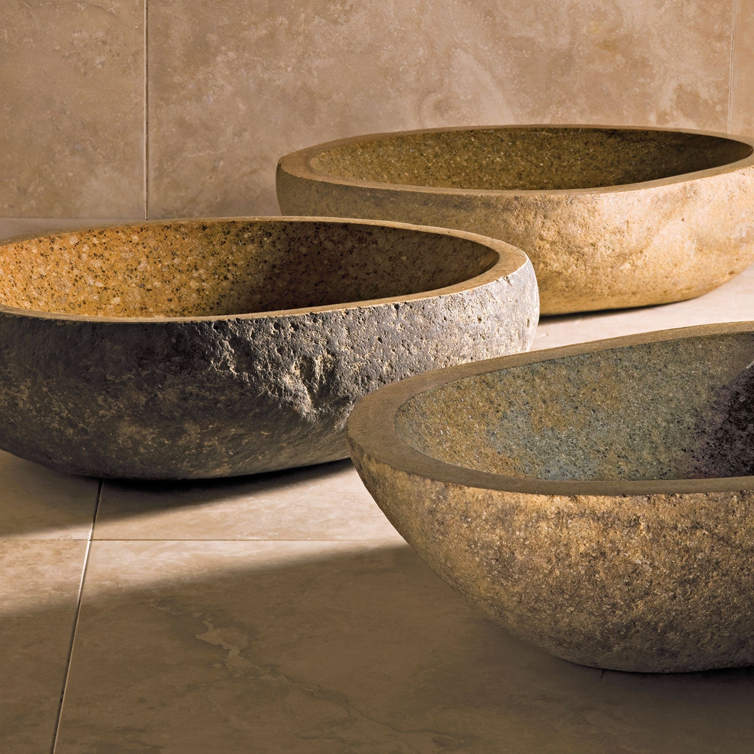 granite boulder sink