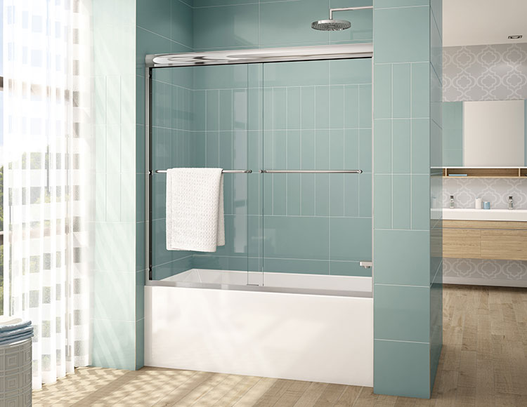 chrome tub enclosure