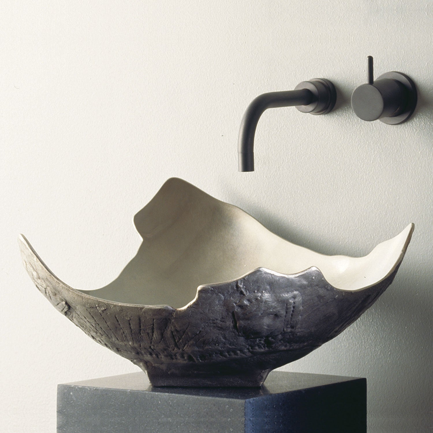 Stone Forest Bronze Chalice Vessel Sink