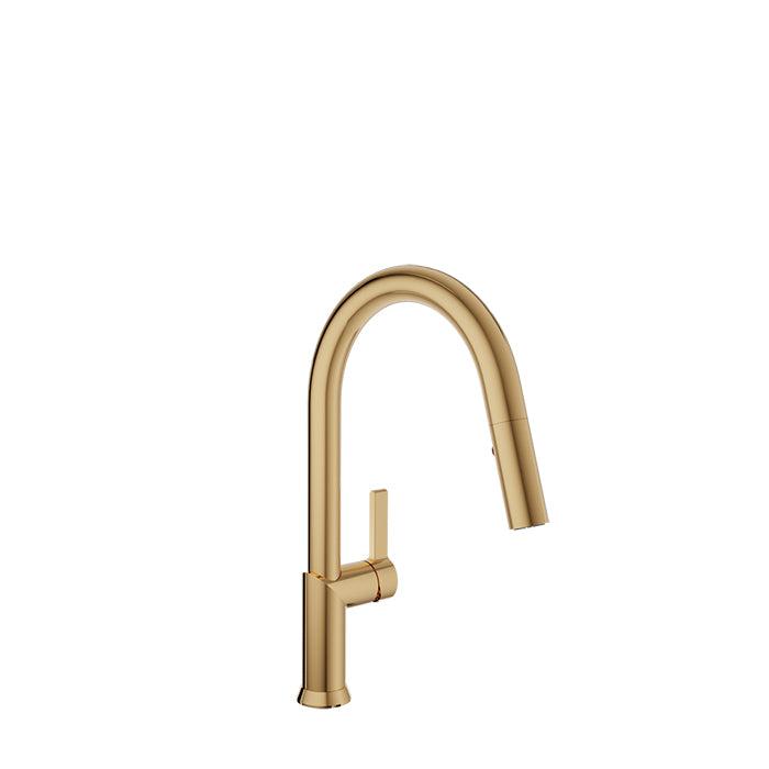 Baril Vision Single Hole Kitchen Faucet with 2-Function Pull-Down Spray