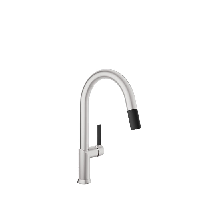 Baril Vision Single Hole Kitchen Faucet with 2-Function Pull-Down Spray