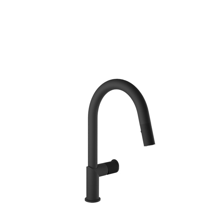 Baril Vision Single Hole Kitchen Faucet with 2-Function Pull-Down Spray