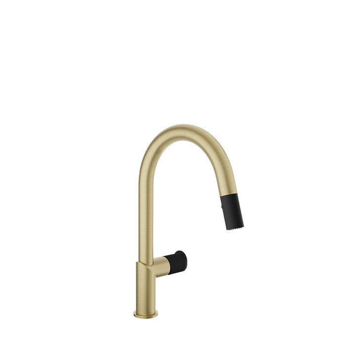 Baril Vision Single Hole Kitchen Faucet with 2-Function Pull-Down Spray