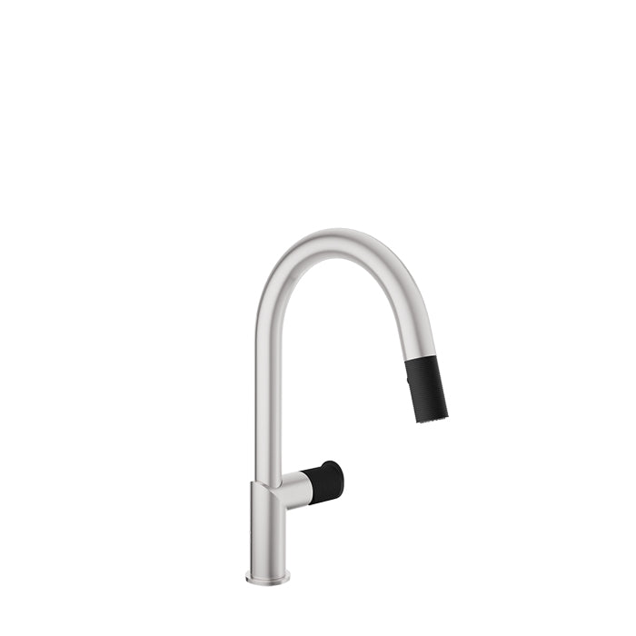 Baril Vision Single Hole Kitchen Faucet with 2-Function Pull-Down Spray