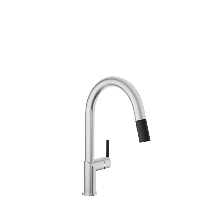 Baril Vision Single Hole Kitchen Faucet with 2-Function Pull-Down Spray