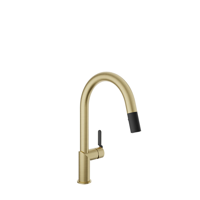 Baril Vision Single Hole Kitchen Faucet with 2-Function Pull-Down Spray