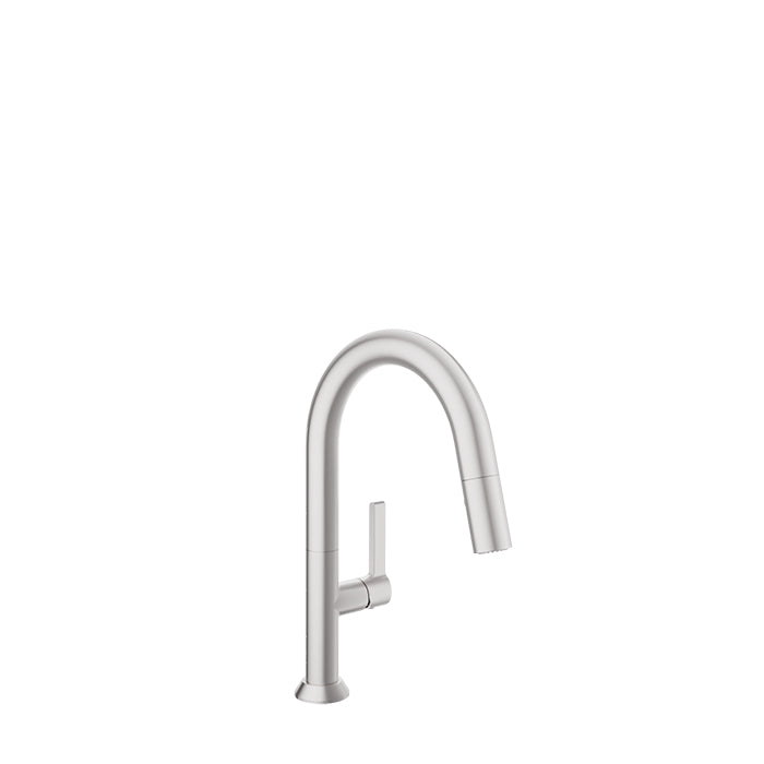 Baril Arte Single Hole Bar/Prep Kitchen Faucet with 2-Function Pull-Down Spray