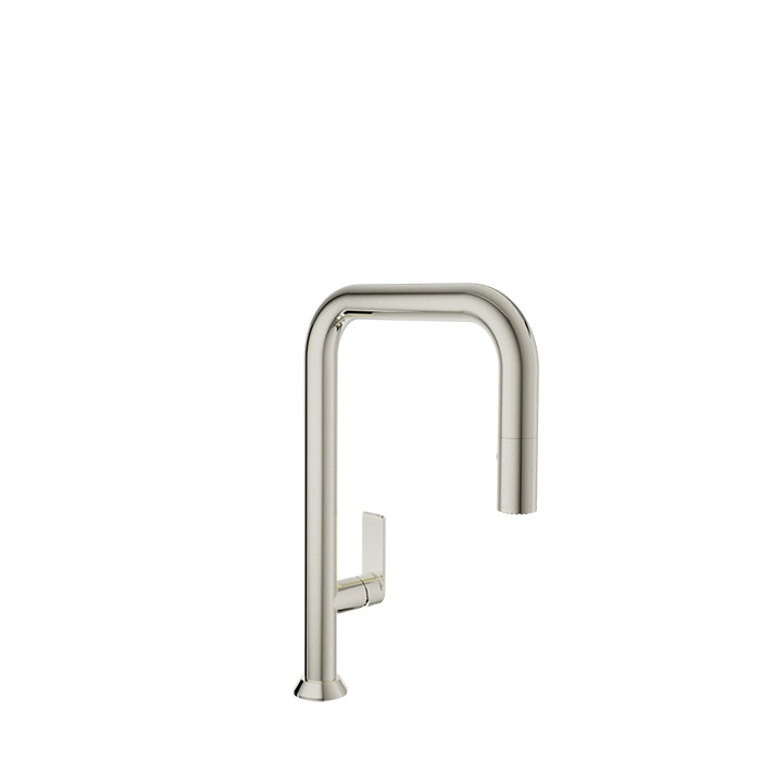 Baril Tube Single Hole Kitchen Faucet with 2-Function Pull-Down Spray