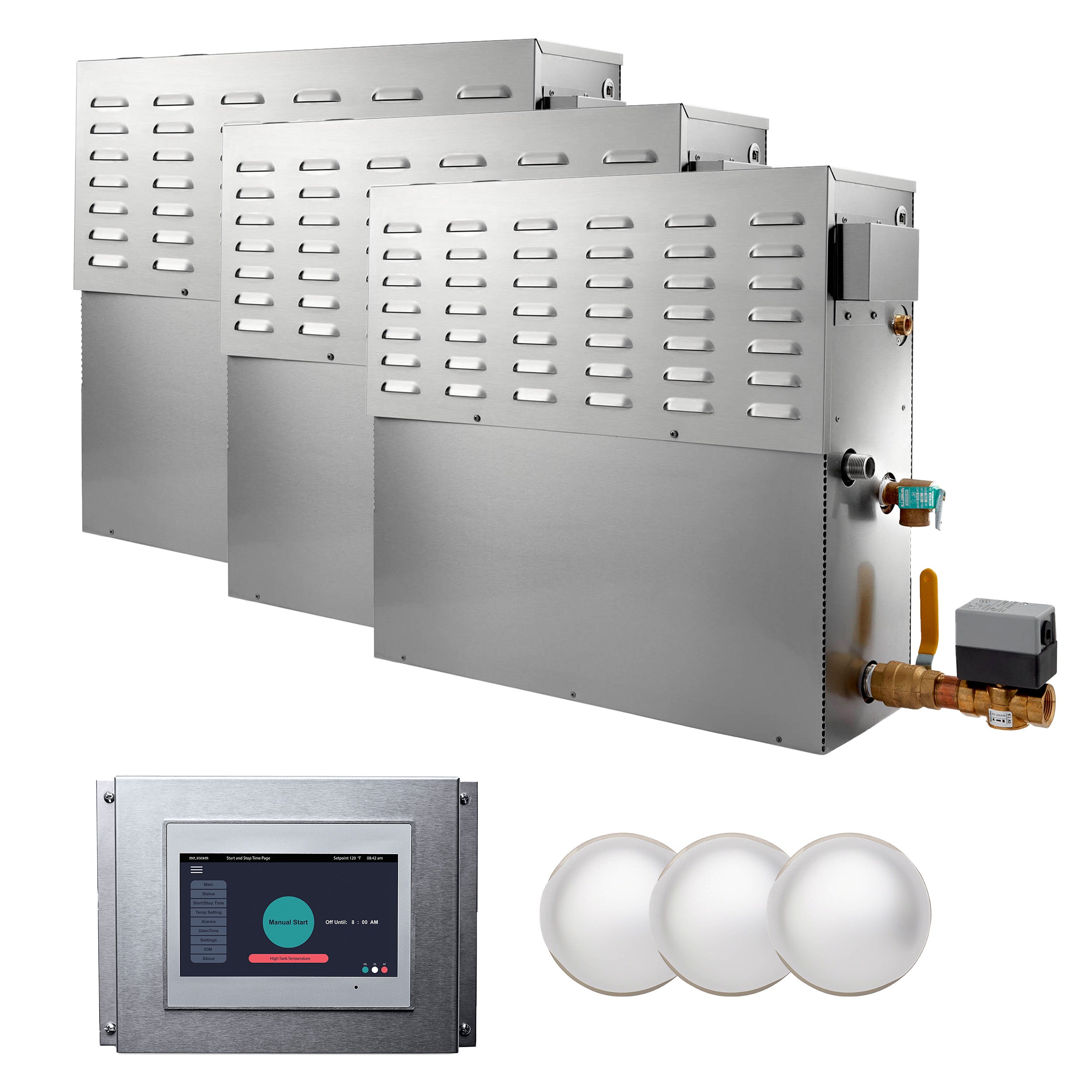 Mr Steam CX Steam Generator with Integrated Control and Commercial Steamhead