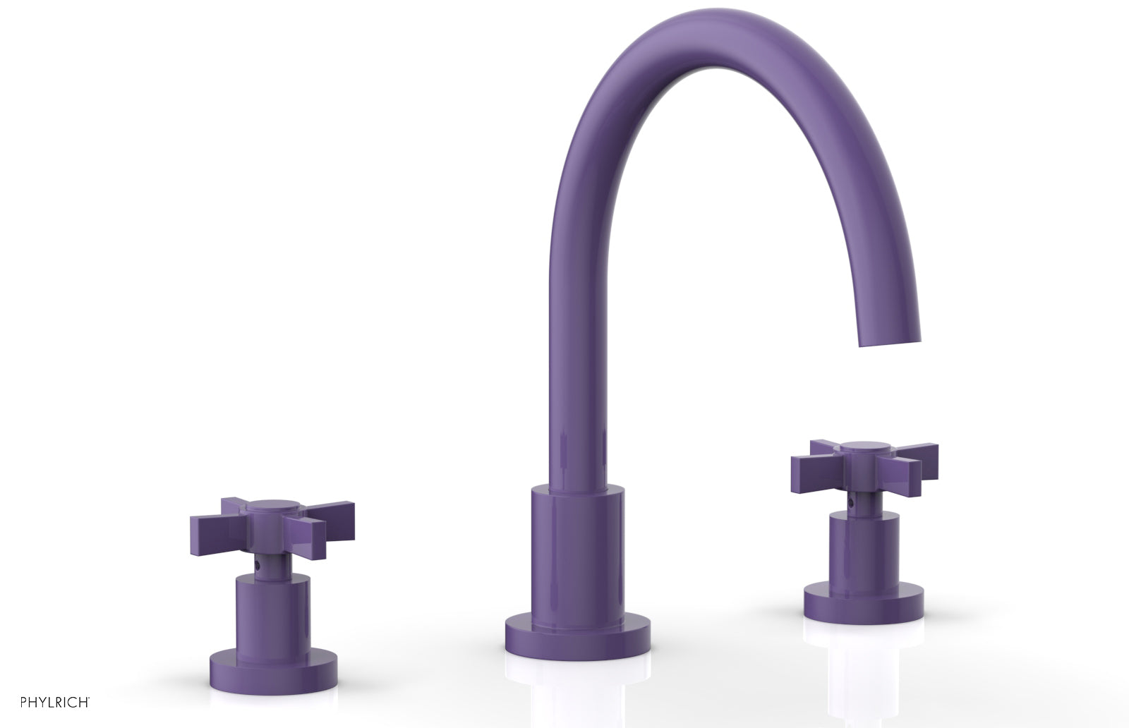 Phylrich BASIC Deck Tub Set - Blade Cross Handles