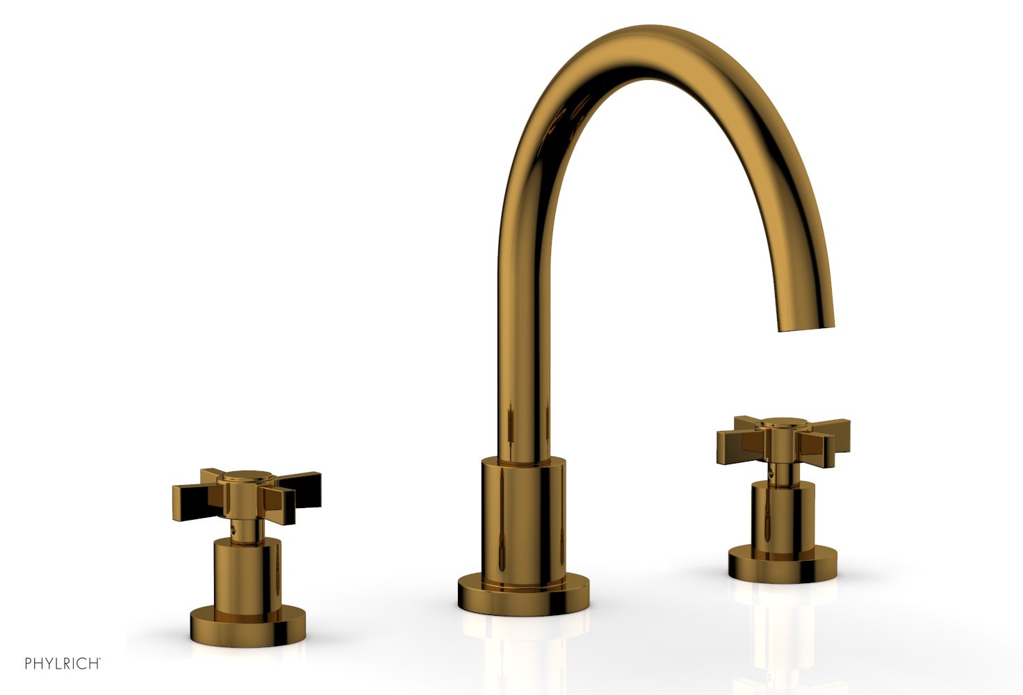 Phylrich BASIC Deck Tub Set - Blade Cross Handles