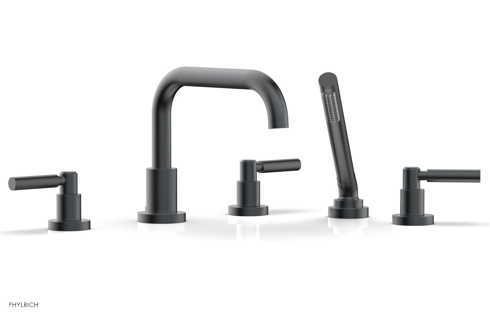 Phylrich BASIC Deck Tub Set with Hand Shower - Lever Handles