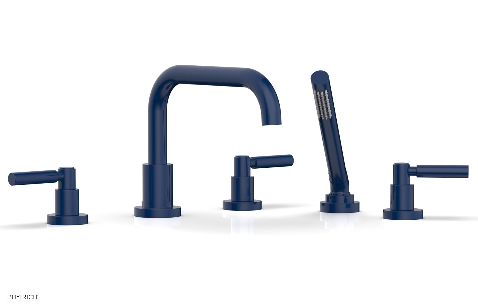 Phylrich BASIC Deck Tub Set with Hand Shower - Lever Handles