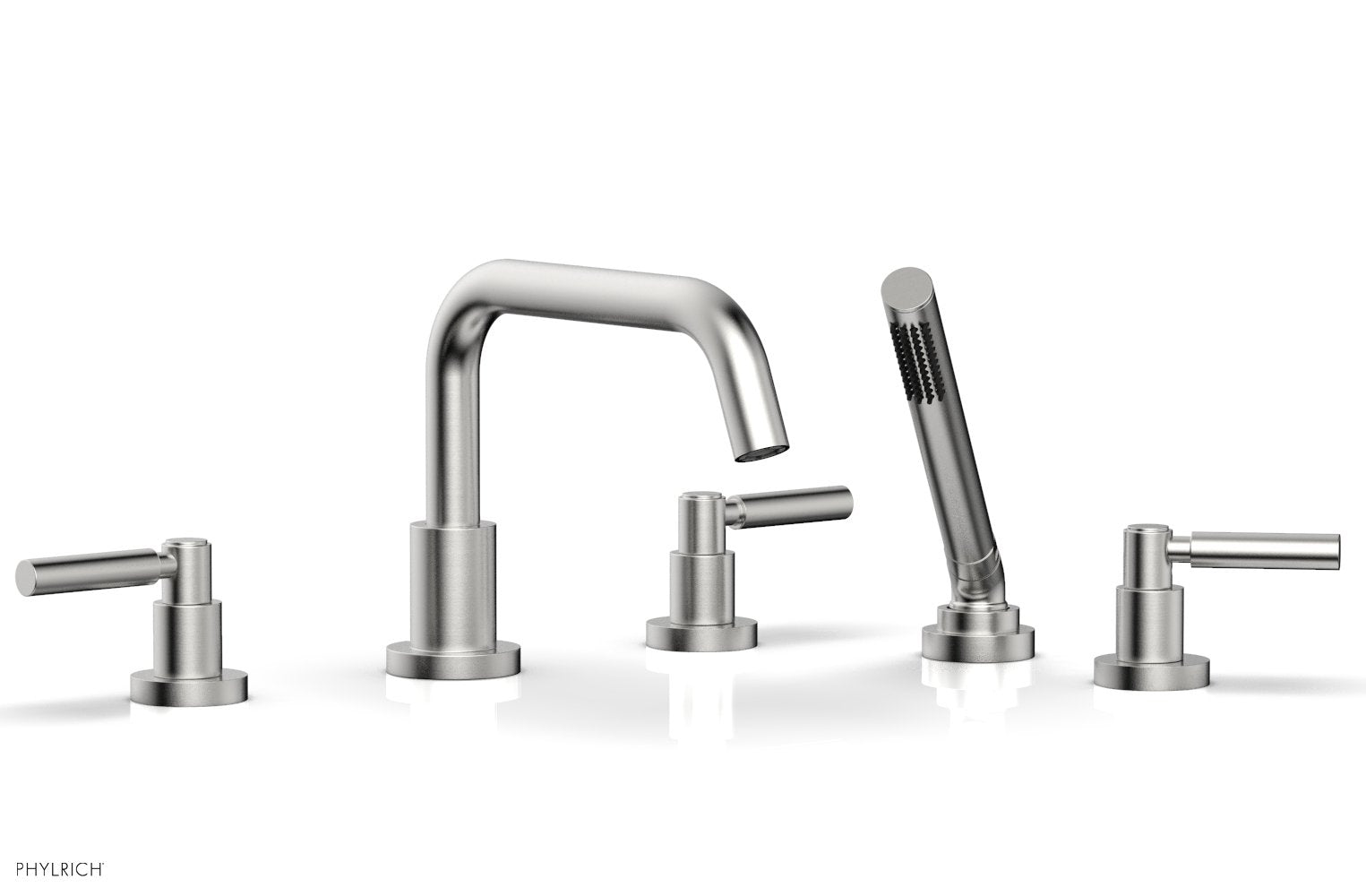 Phylrich BASIC Deck Tub Set with Hand Shower - Lever Handles