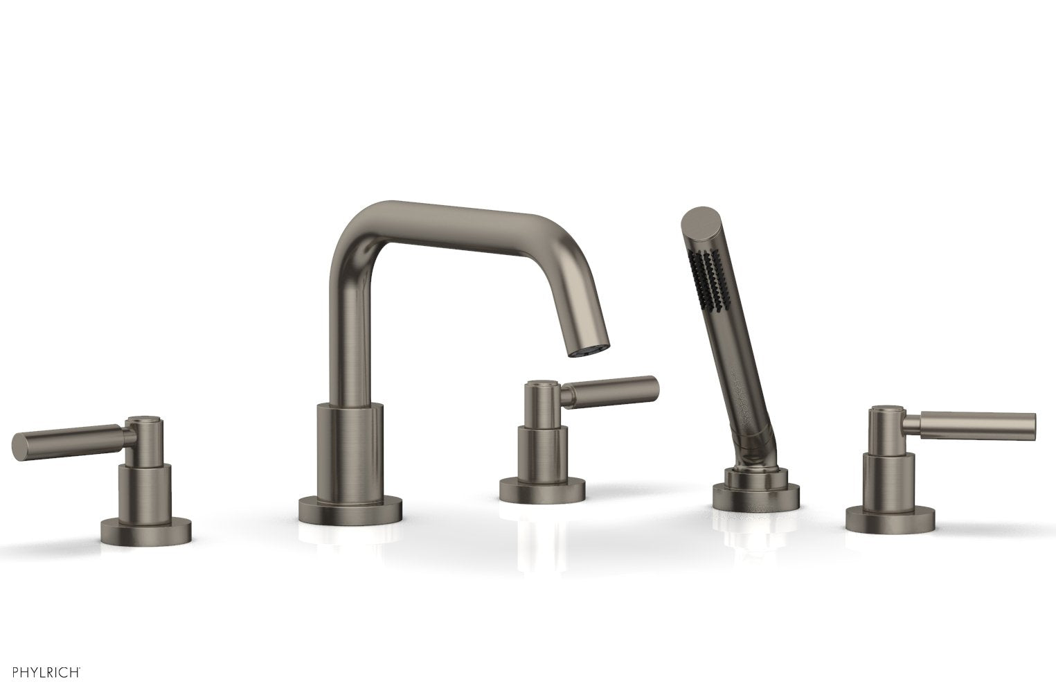 Phylrich BASIC Deck Tub Set with Hand Shower - Lever Handles
