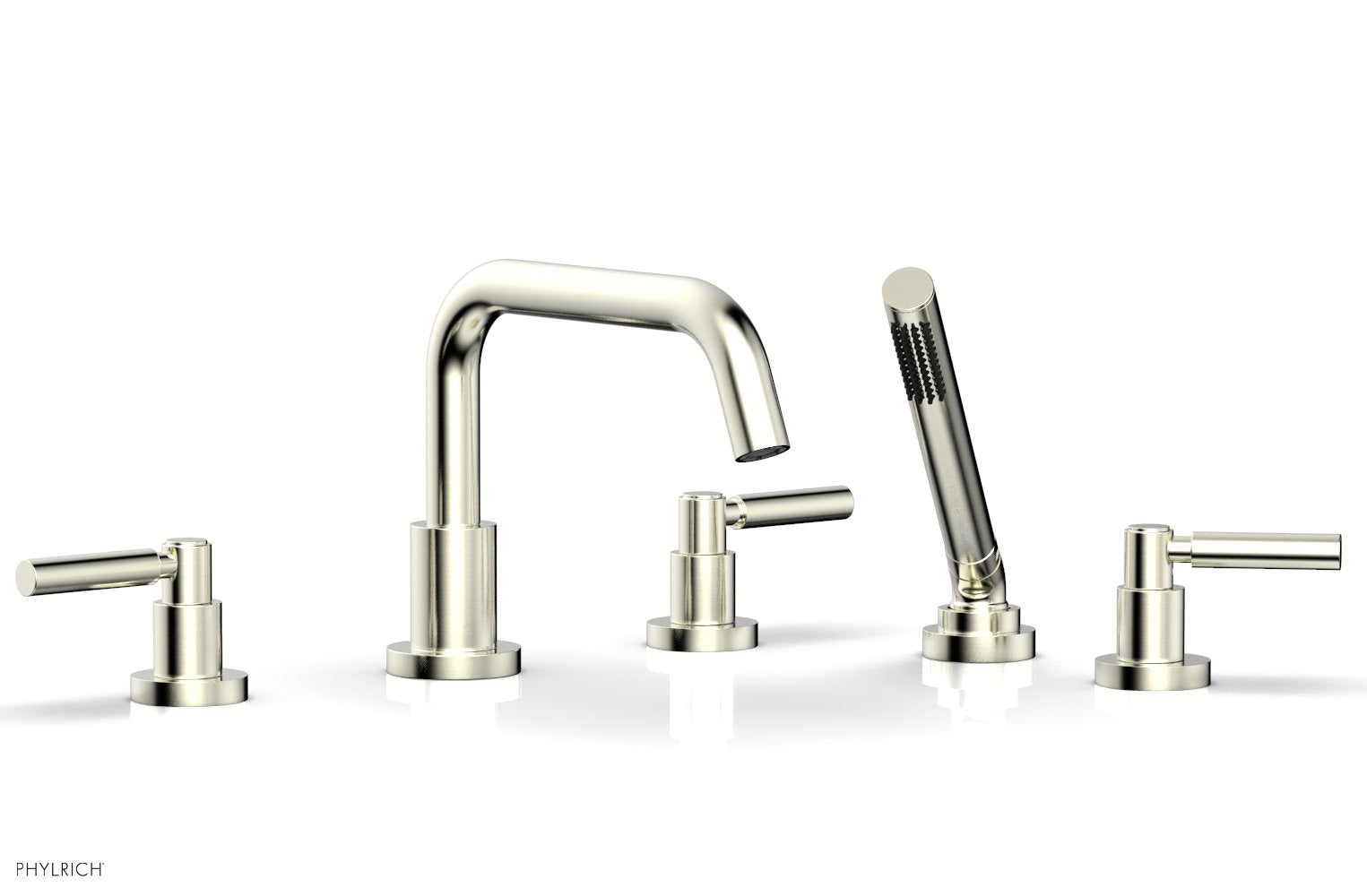Phylrich BASIC Deck Tub Set with Hand Shower - Lever Handles