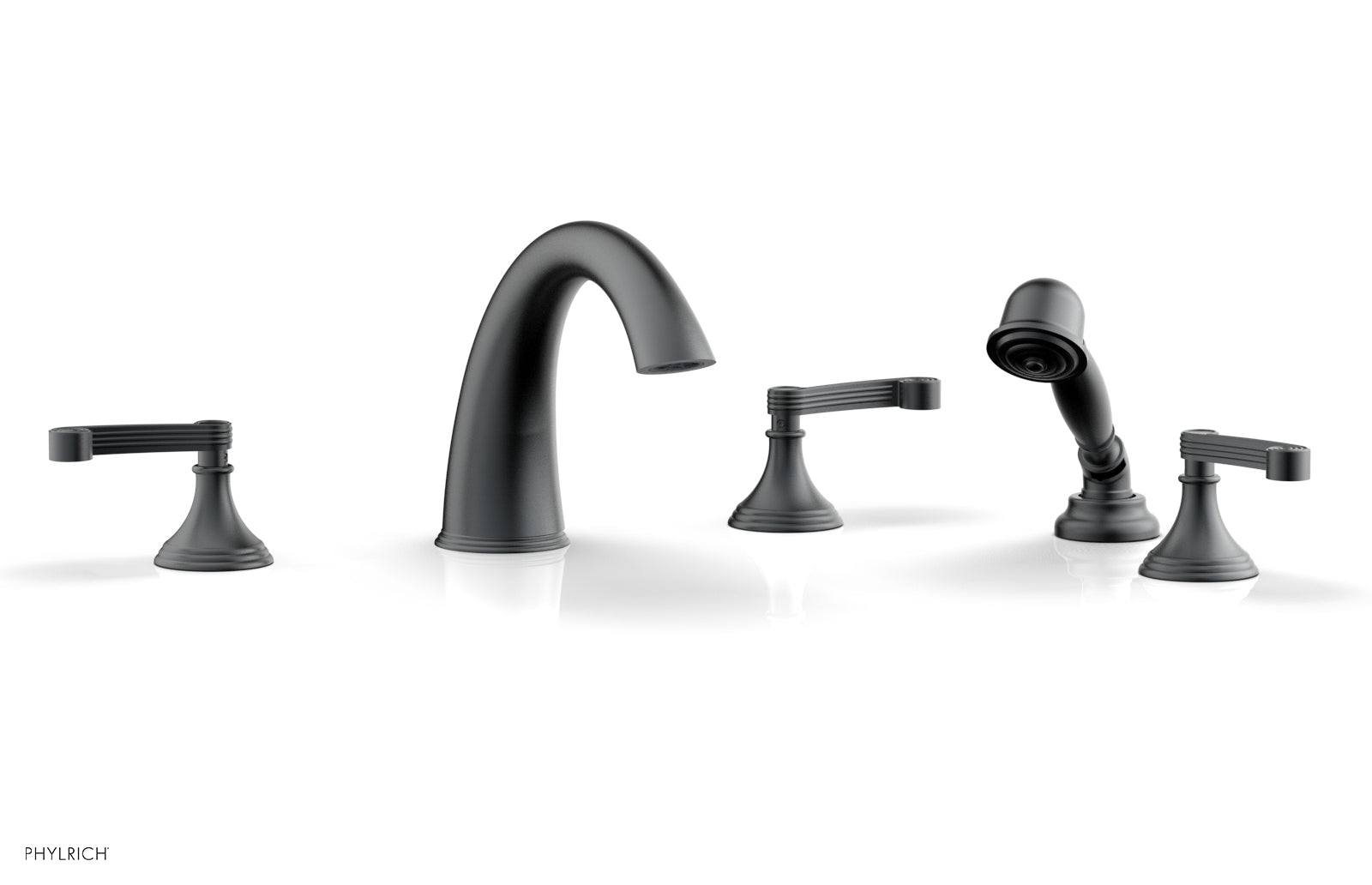 Phylrich 3RING Deck Tub Set with Hand Shower