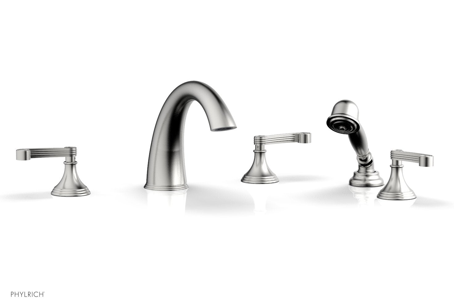 Phylrich 3RING Deck Tub Set with Hand Shower