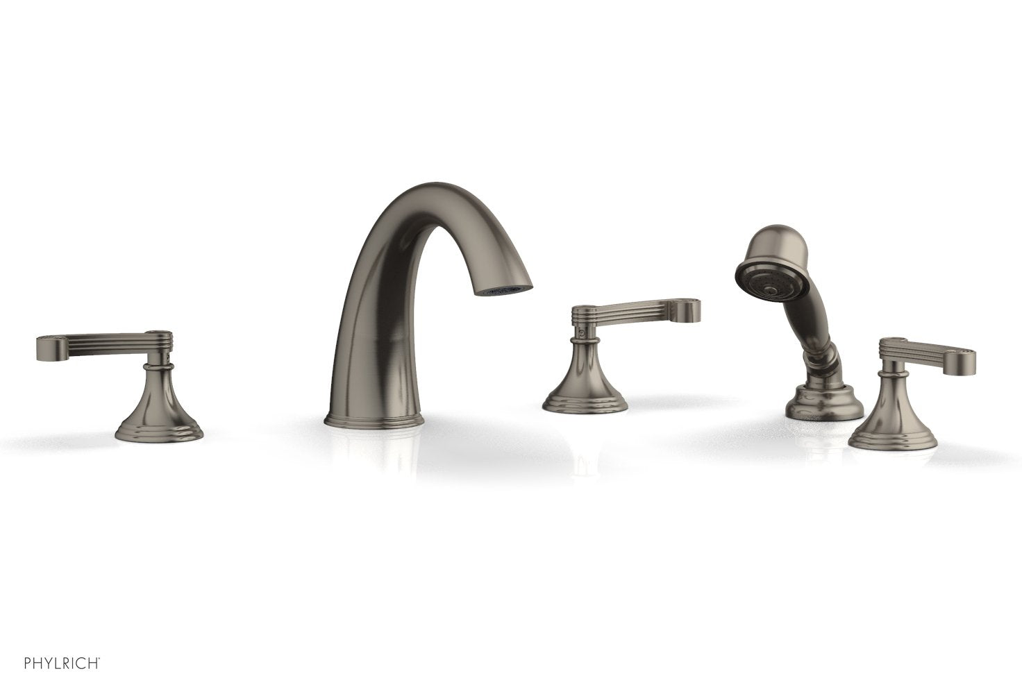 Phylrich 3RING Deck Tub Set with Hand Shower