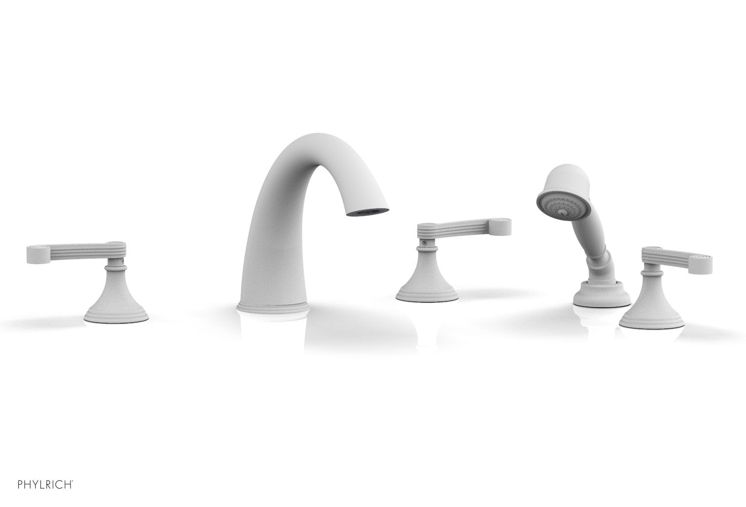 Phylrich 3RING Deck Tub Set with Hand Shower