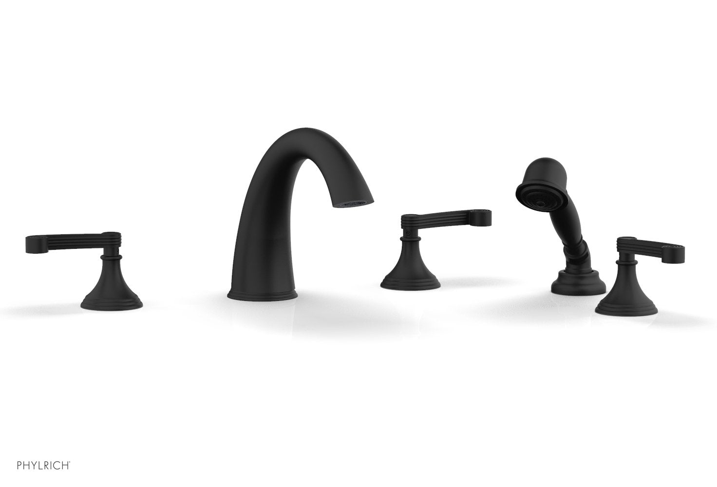 Phylrich 3RING Deck Tub Set with Hand Shower