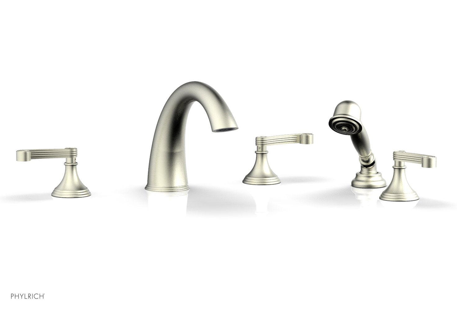 Phylrich 3RING Deck Tub Set with Hand Shower
