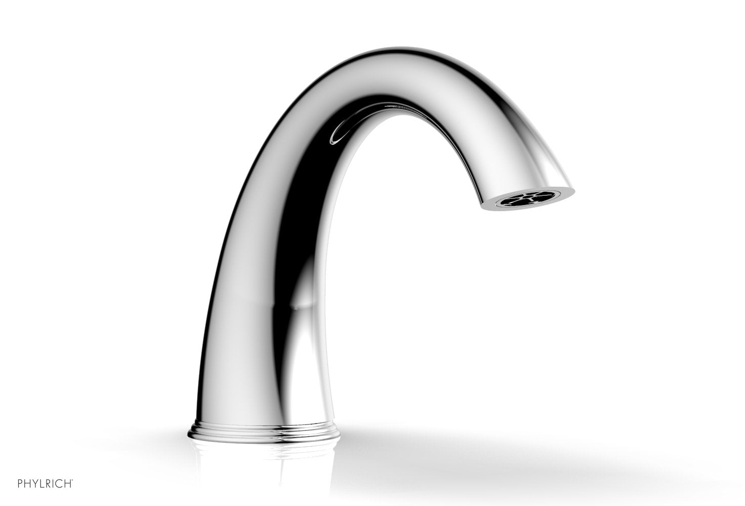 polished chrome spout